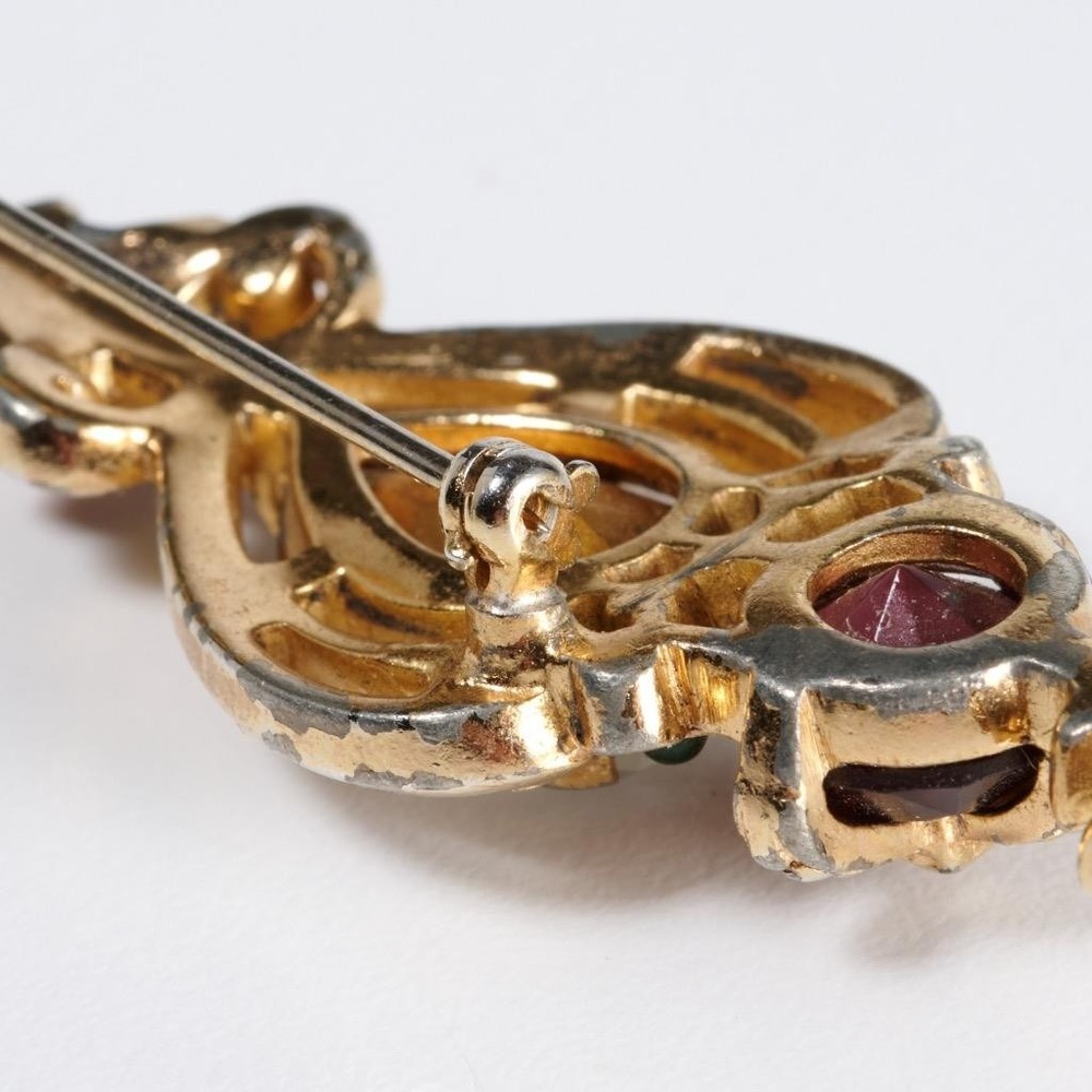 Crown Trifari Alfred Philippe Scepter Brooch Queen Elizabeth Coronation Series - Picture 6 of 7